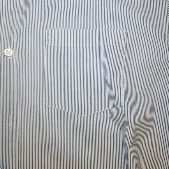 Old Navy XL Blue Striped Dress Shirt - Picture 5 of 5